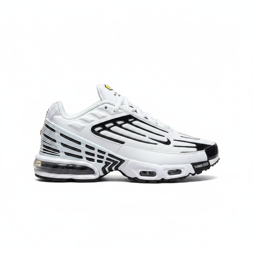 NK Air Max Plus III Blanco Negro - Vista lateral