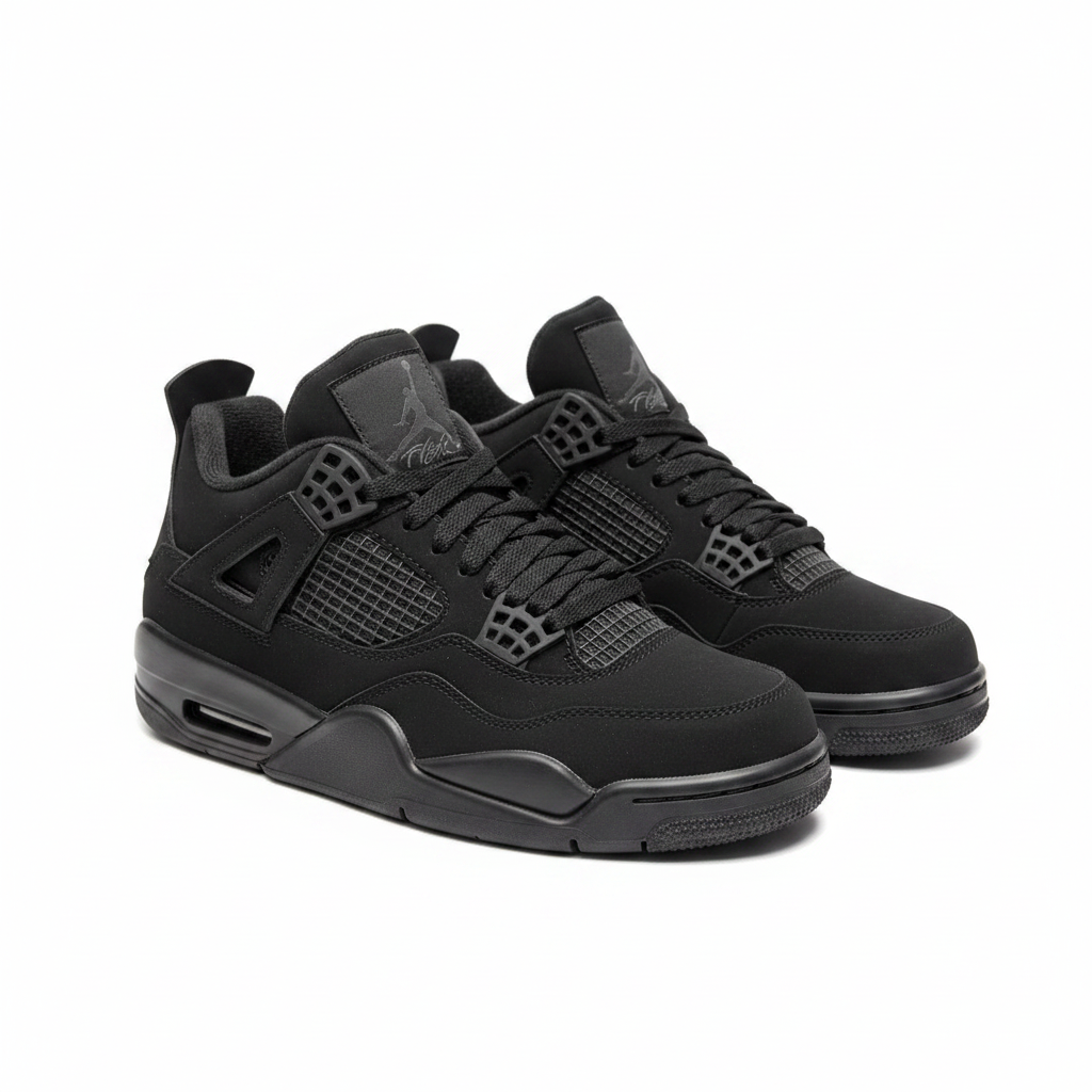 Air Jordan 4 Black Cat par completo