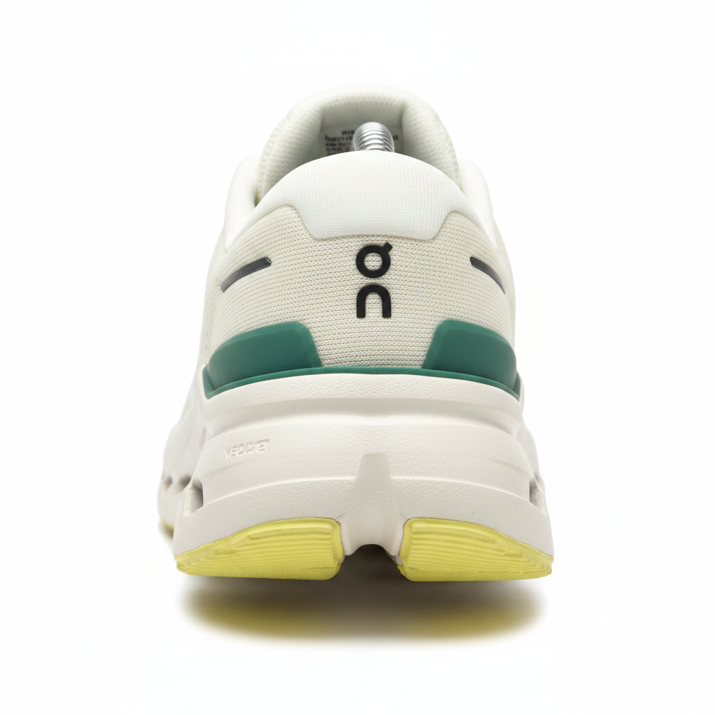 On Running Cloudmonster Blanco Verde - Detalle talón