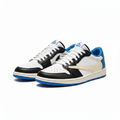 JRDN 1 Low x Travis Scott Fragment - Par completo fondo blanco