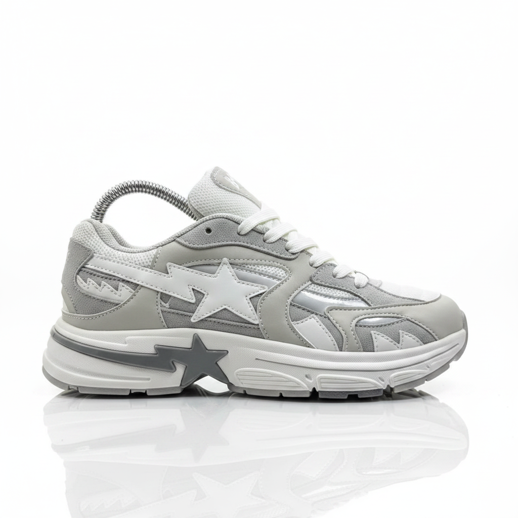 BAPE Sta Runner Gris - Vista lateral