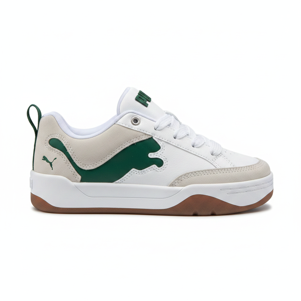 Puma Park Blanco Verde - Vista Lateral