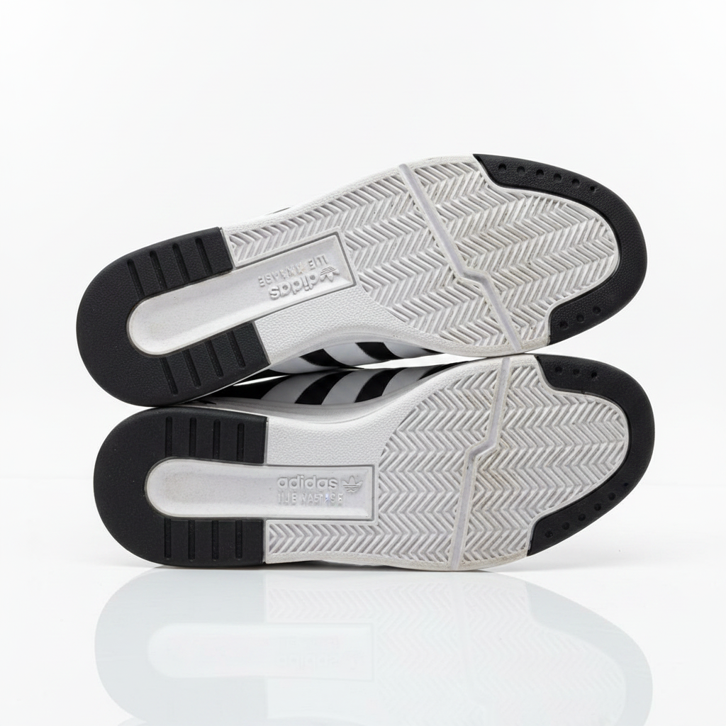 Adidas Nastase Negro Blanco - Vista Suela