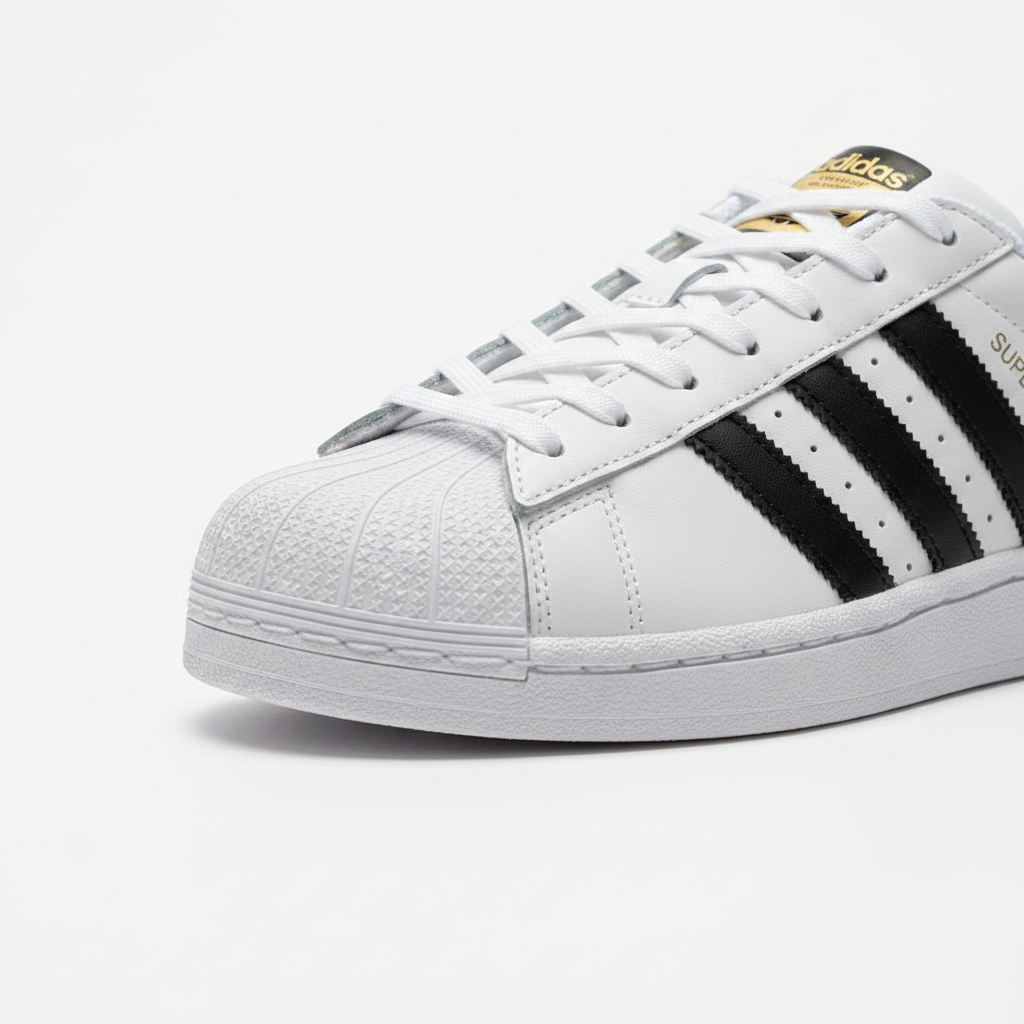 Adidas Superstar Blanco Negro detalle