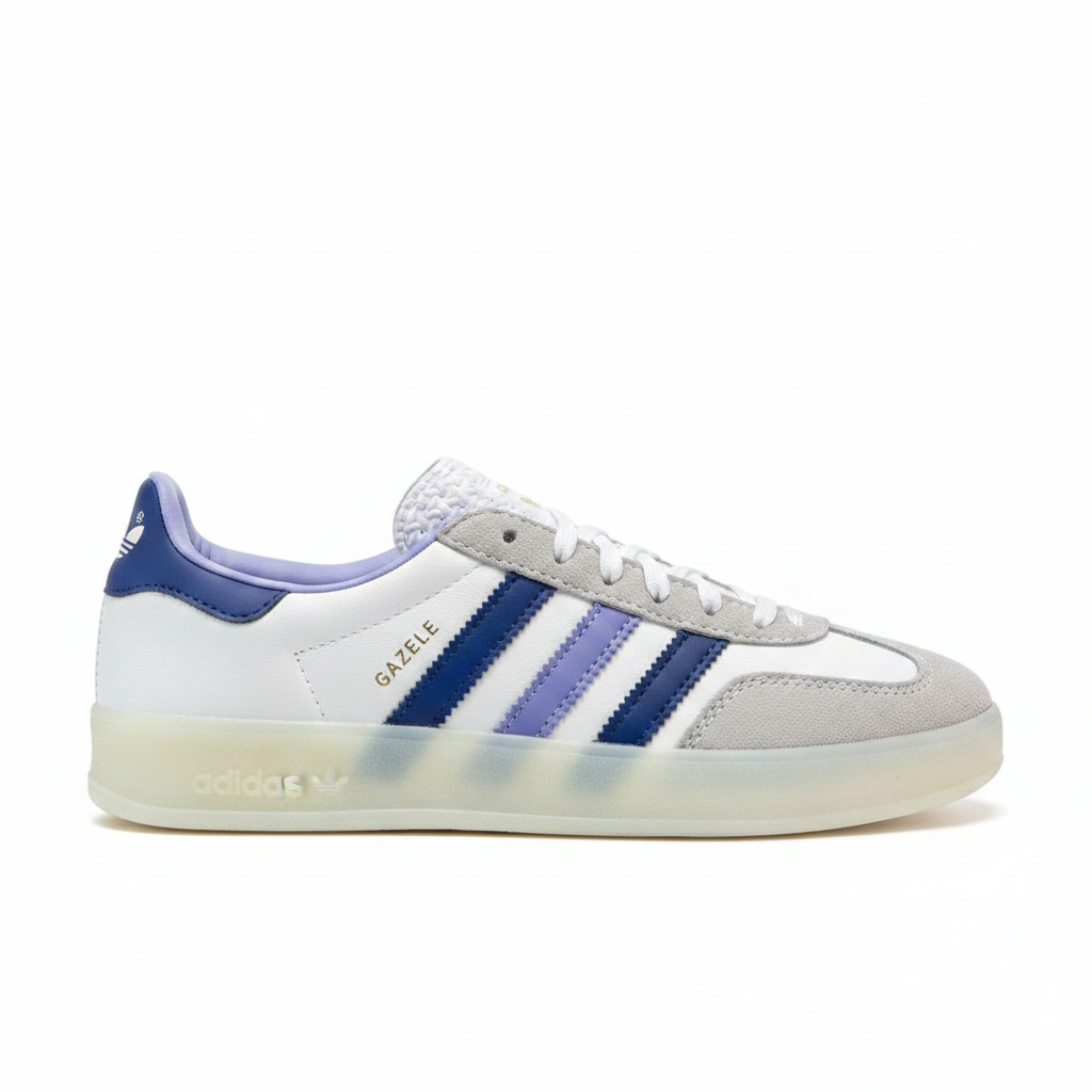 Adidas Gazelle vista lateral fondo blanco