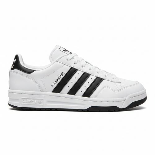 Adidas Nastase Blanco Negro - Vista Lateral