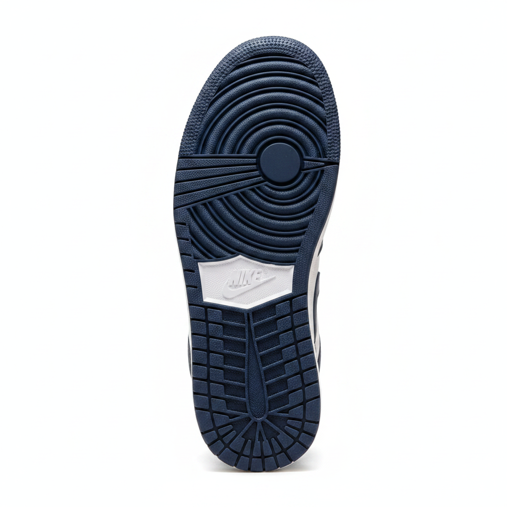 JRDN 1 High Midnight Navy Plata - Suela