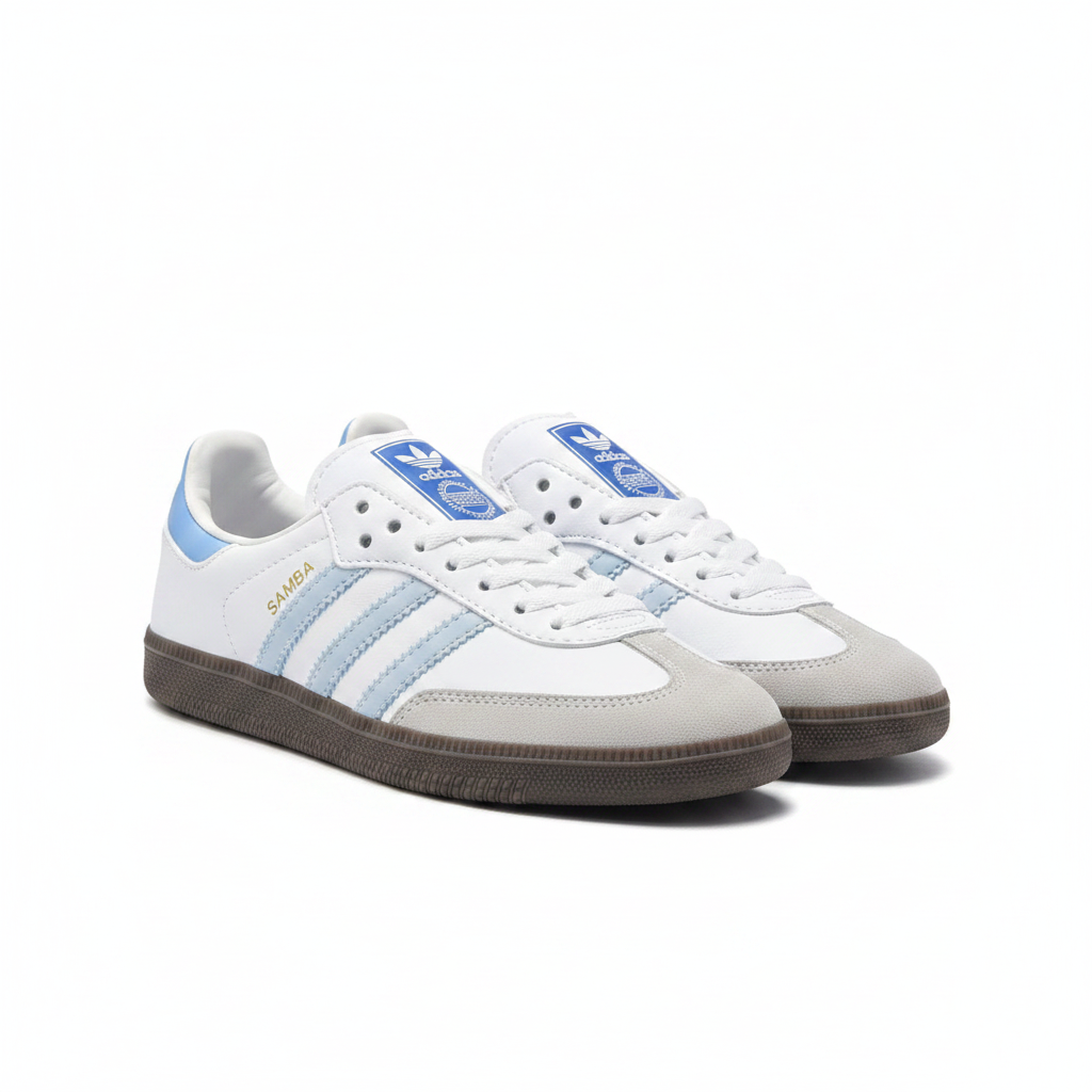 Adidas Samba Dama par completo fondo blanco