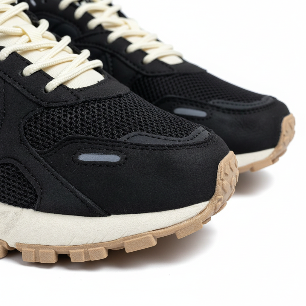 Fila Zagato Black detalle logo fondo blanco