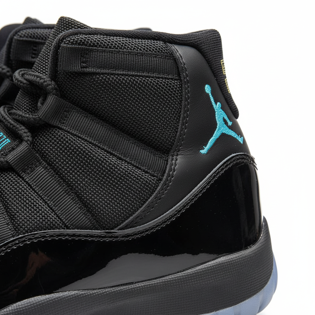 JRDN 11 Retro Gamma Blue - Detalle Jumpman azul