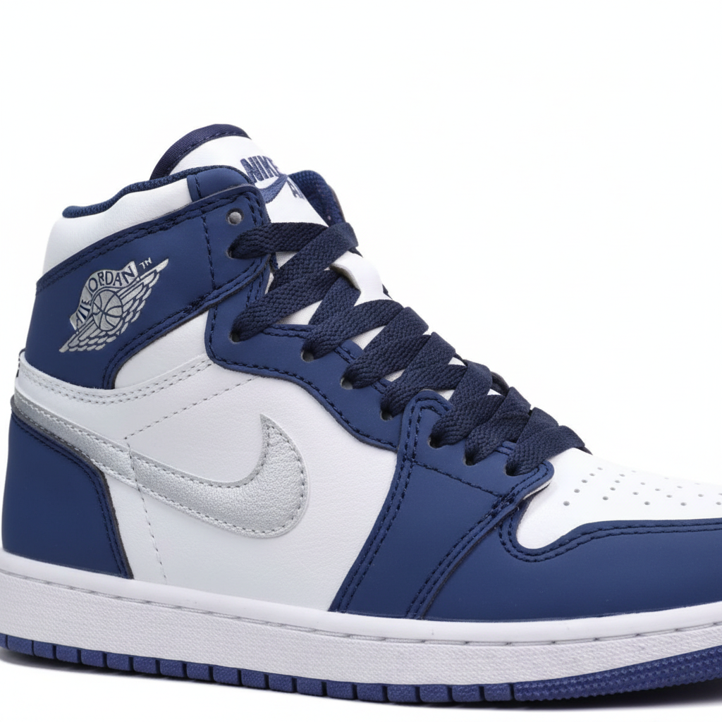 JRDN 1 High Midnight Navy Plata - Detalle