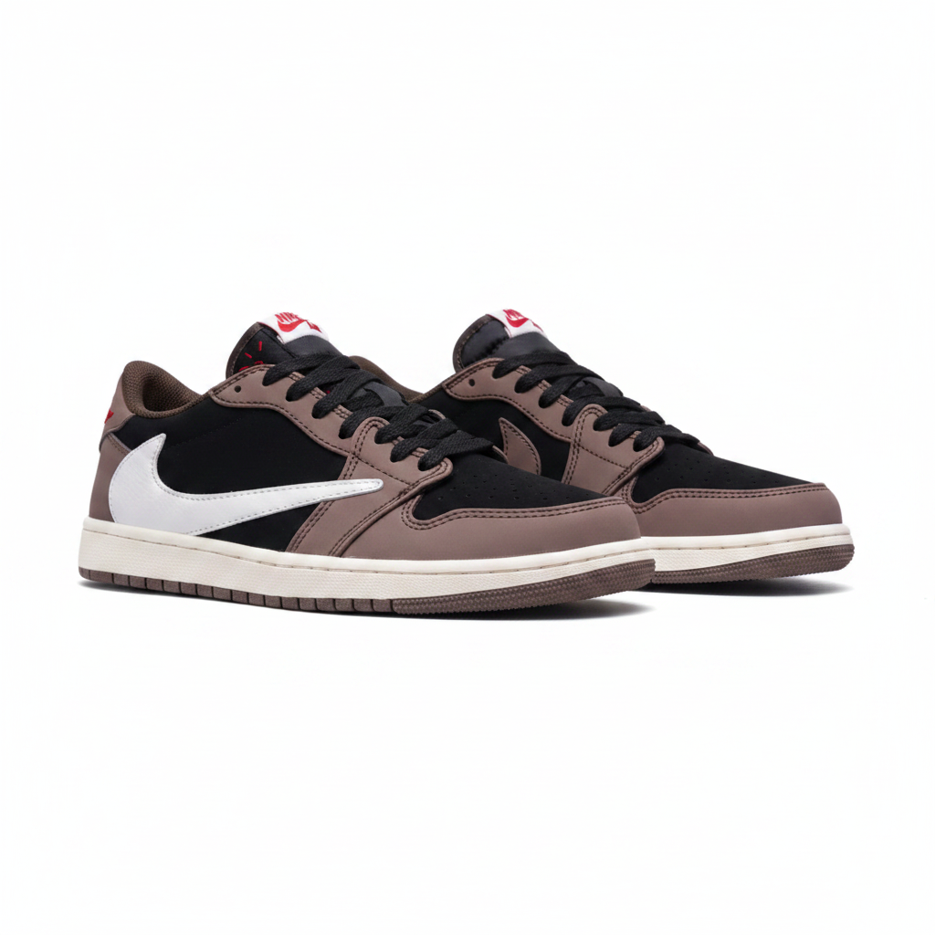 JRDN 1 Low Travis Scott Mocha - Par completo