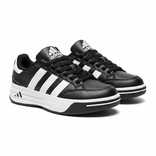 Adidas Nastase Negro Blanco - Par Completo