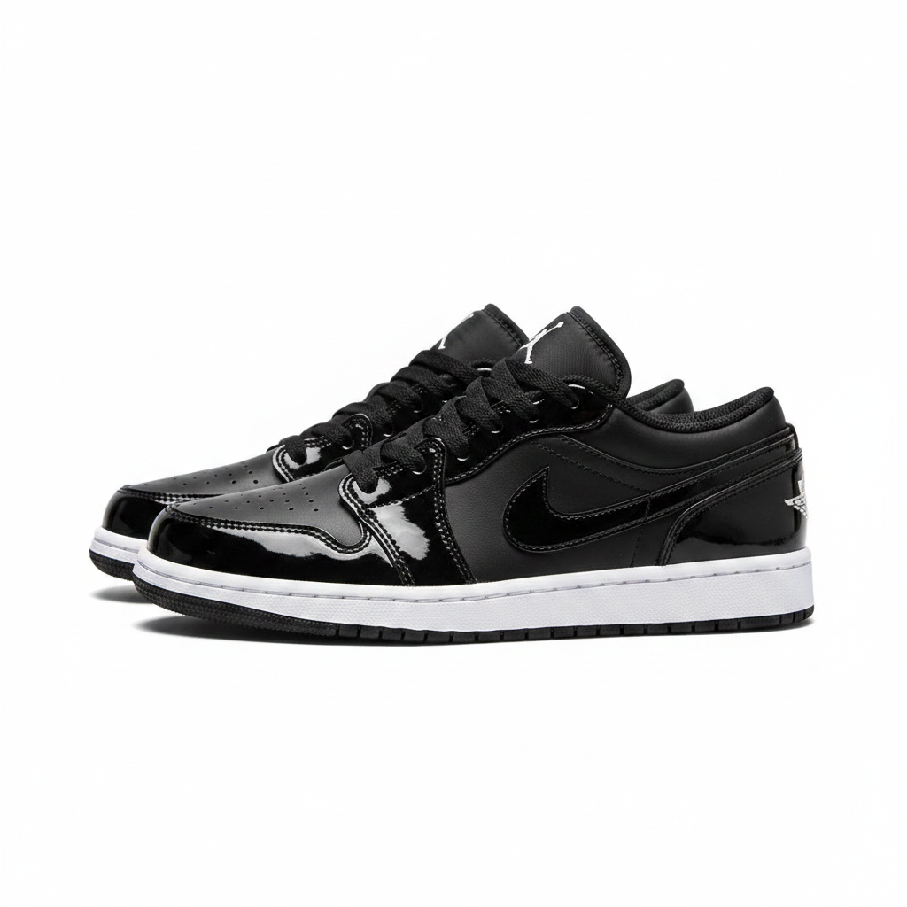 Jordan 1 Low Charol - Vista Lateral