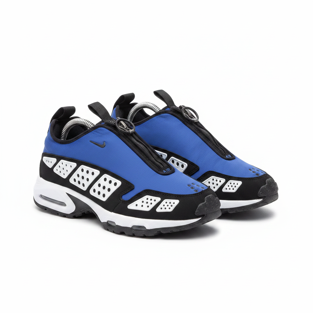 Nike Sunder Azul par completo fondo blanco