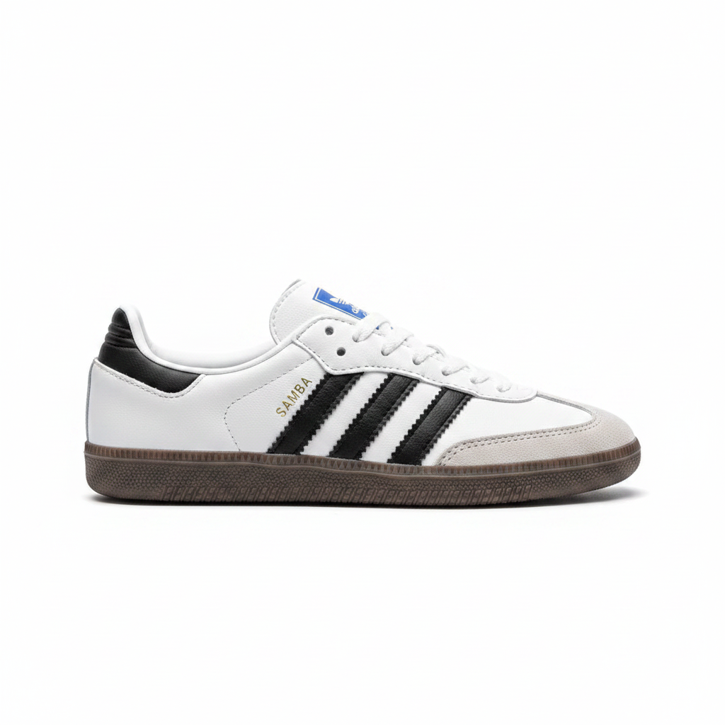 Adidas Samba Clásica vista lateral fondo blanco