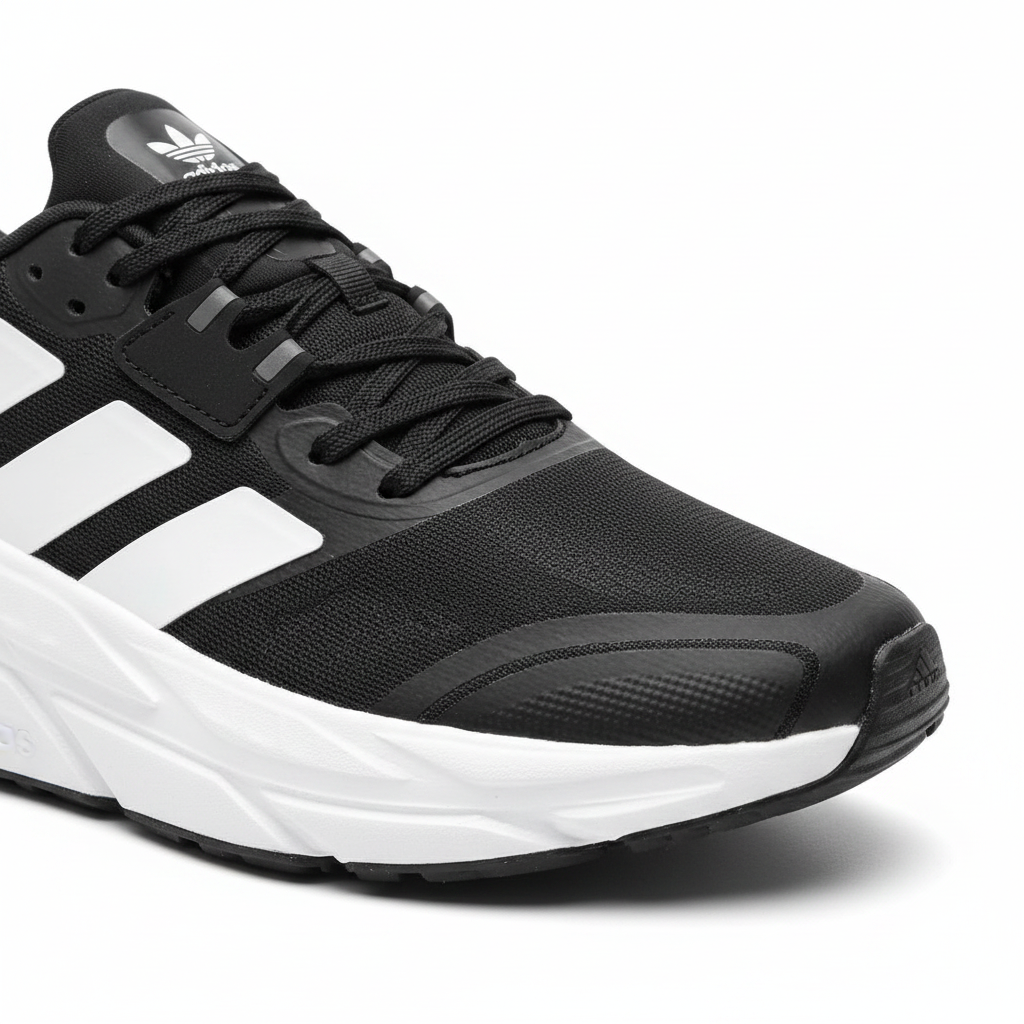 Adidas Dizrub detalle logo fondo blanco